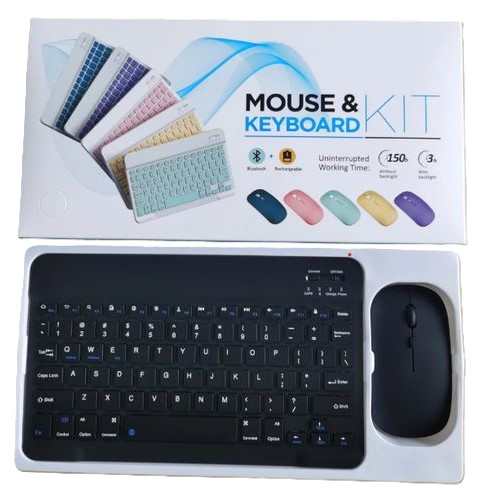 Wireless Bluetooth Keyboard & Mouse Combo - Rechargeable